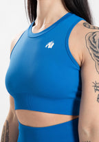 Gorilla Wear Olivia Seamless Crop Top - Bleu