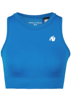Gorilla Wear Olivia Seamless Crop Top - Bleu