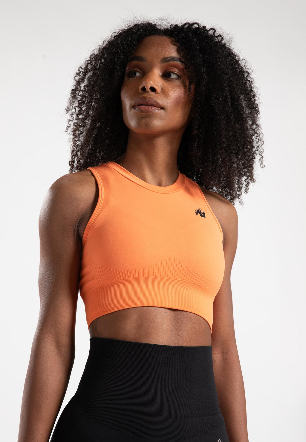 Gorilla Wear Olivia Seamless Crop Top - Pêche