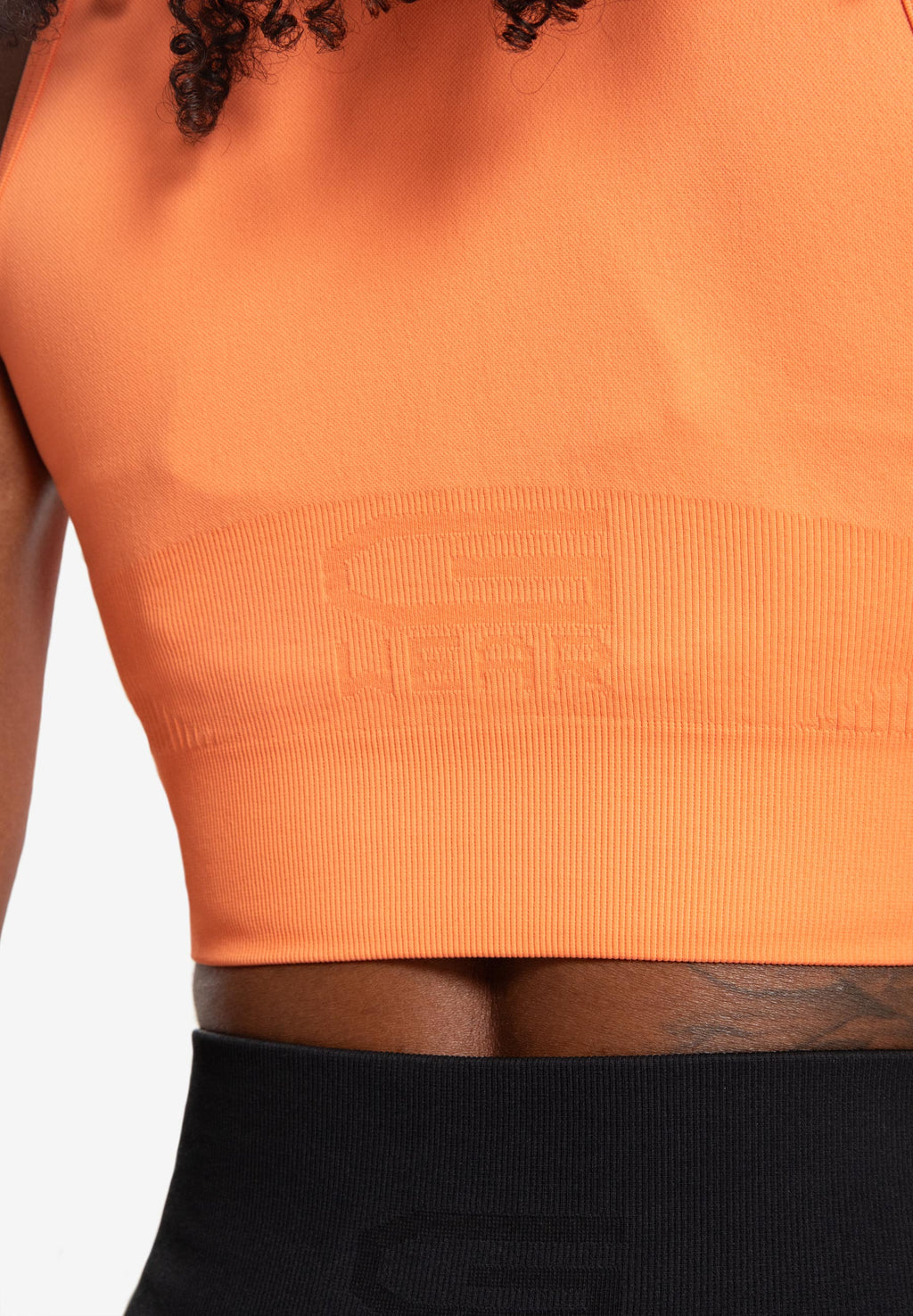Gorilla Wear Olivia Seamless Crop Top - Pêche
