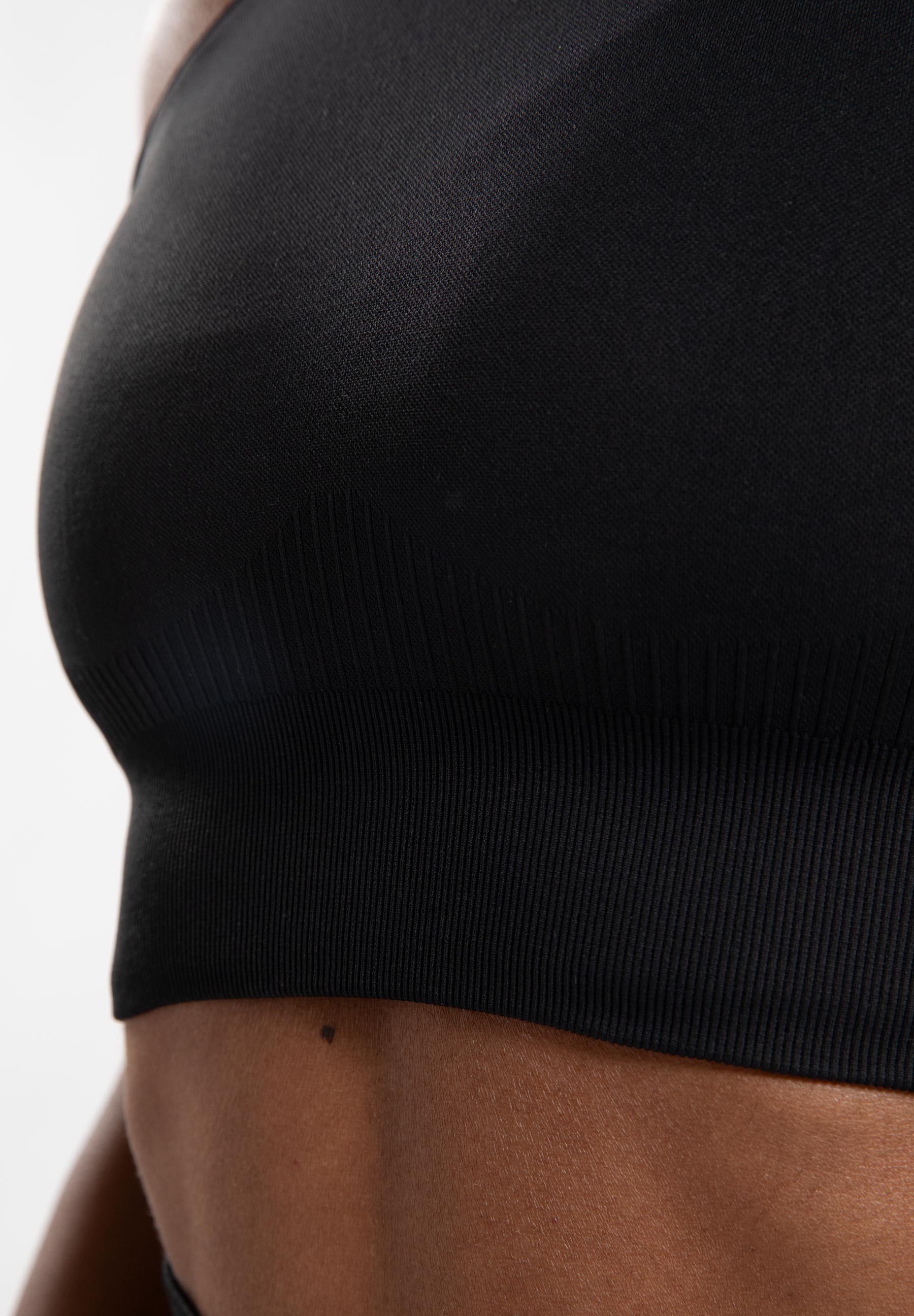 Gorilla Wear Olivia Seamless Crop Top - Noir
