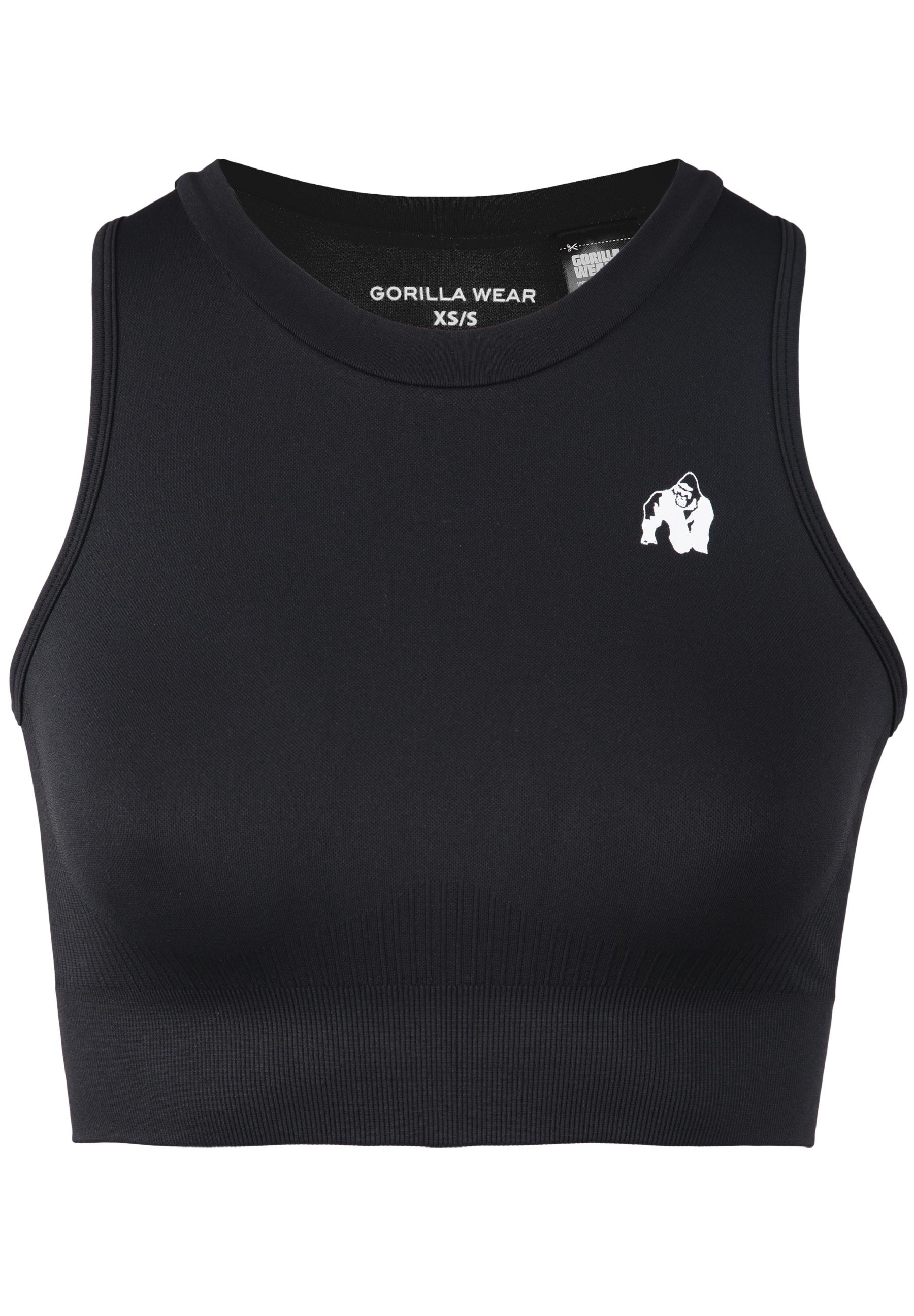 Gorilla Wear Olivia Seamless Crop Top - Noir