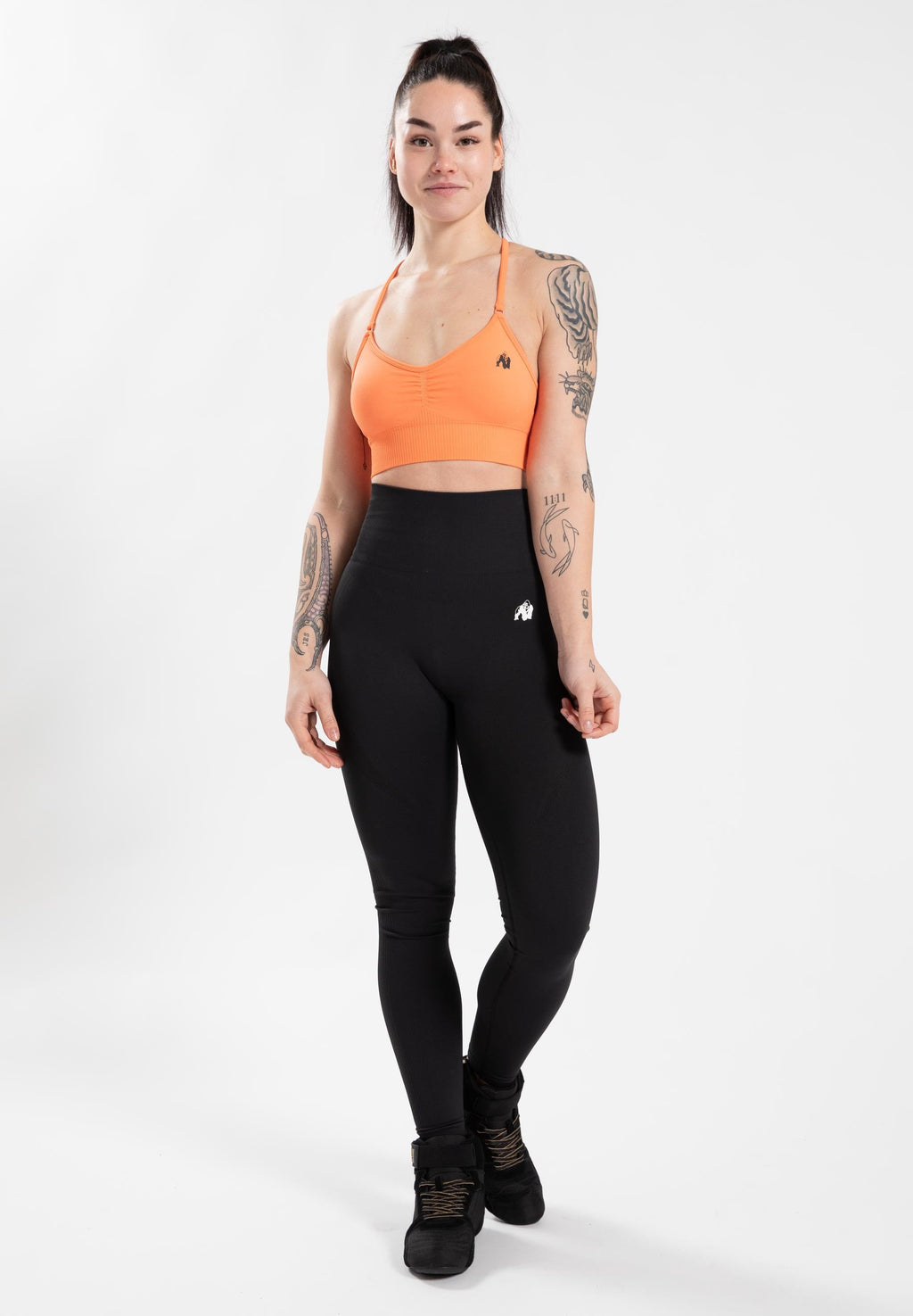 Gorilla Wear Olivia Soutiens-gorge de Sport - Seamless - Pêche