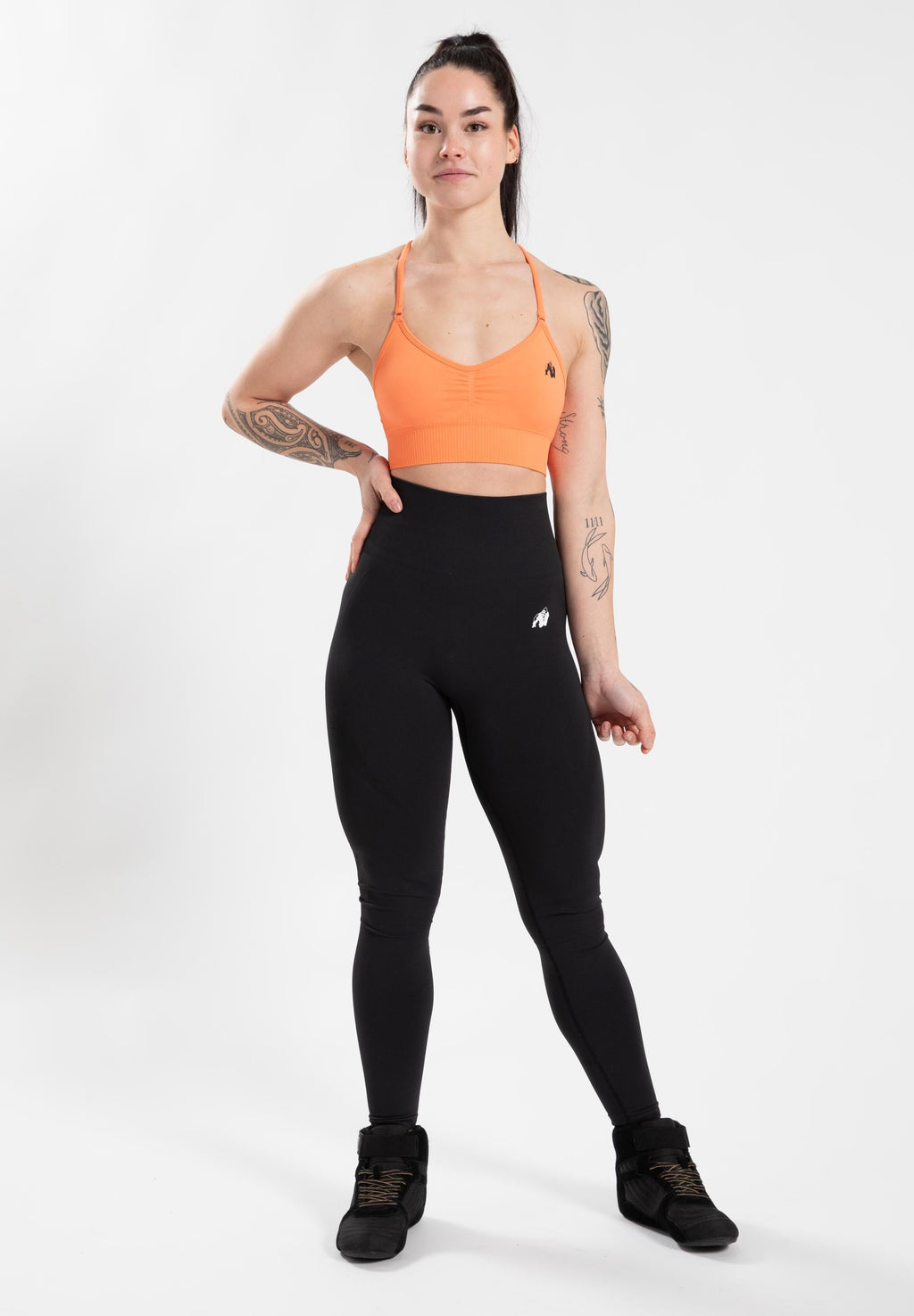 Gorilla Wear Olivia Soutiens-gorge de Sport - Seamless - Pêche