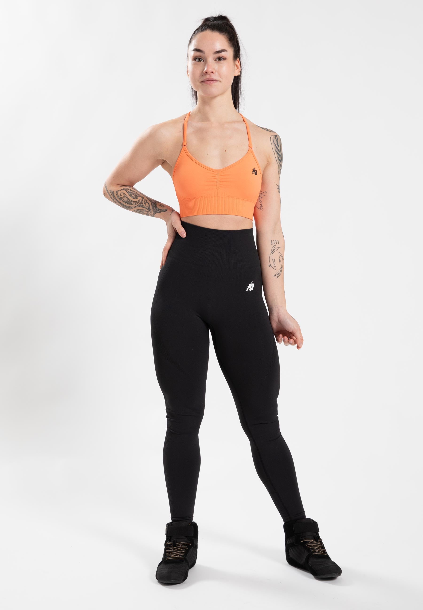 Gorilla Wear Olivia Soutiens-gorge de Sport - Seamless - Pêche