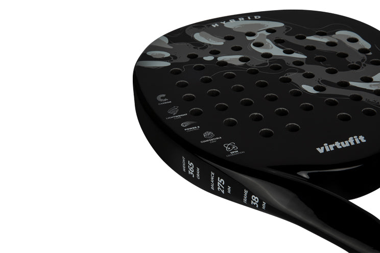 VirtuFit Hybrid Padel Set - Noir - Gris
