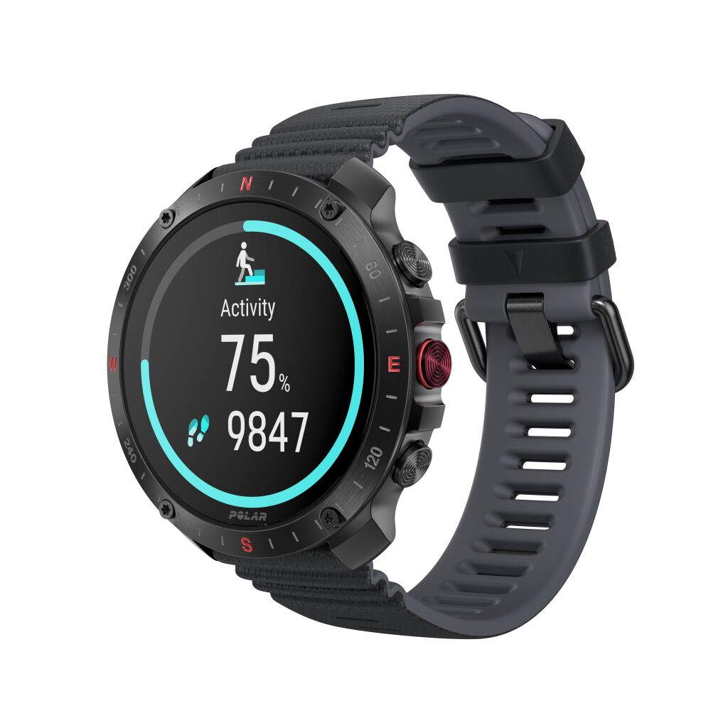 Polar Grit X2 Pro Premium Outdoor Smart Watch met Hartslagsensor - Zwart - S/L