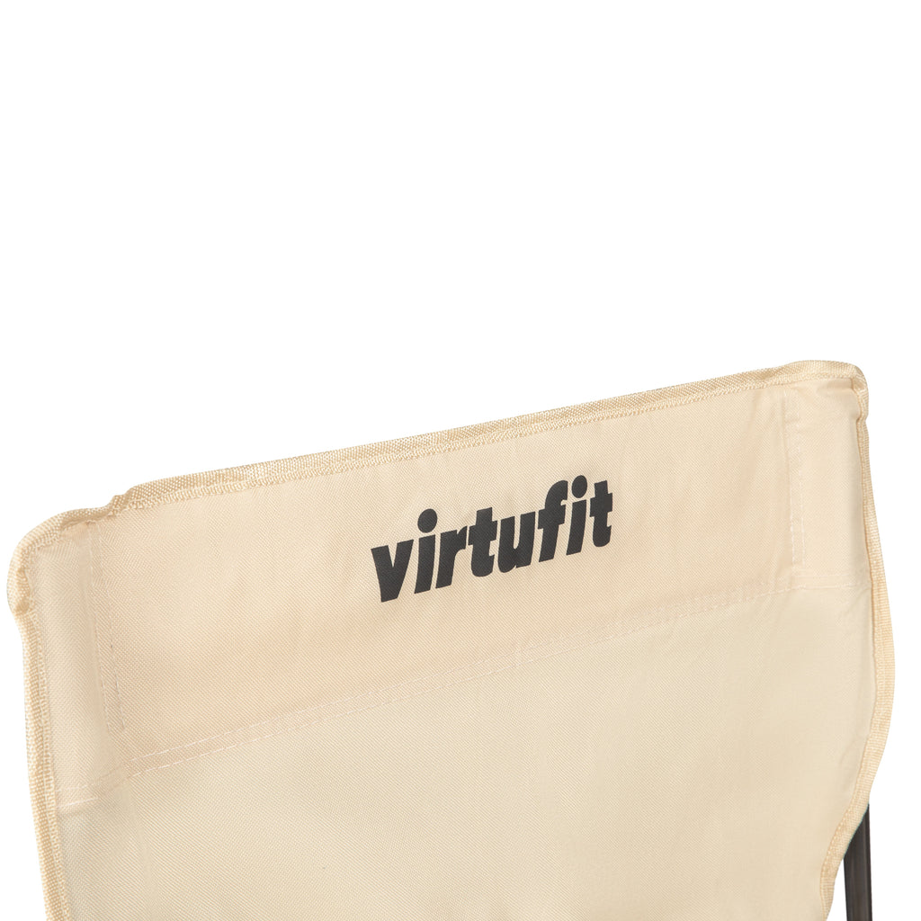 VirtuFit Opvouwbare Camping Stoel - Beige - Set van 2
