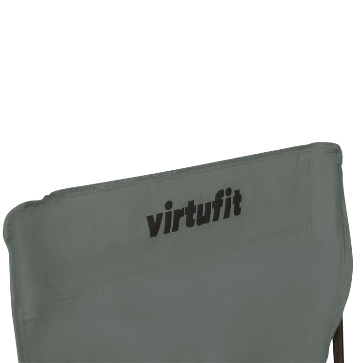 VirtuFit Foldable Camping Chair - Chaise de plage - Gris - Tweedekans