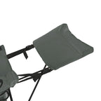 VirtuFit Campingstoel opvouwbaar met voetsteun - Strandstoel - Grijs - Set van 2