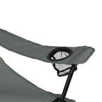 VirtuFit Campingstoel opvouwbaar met voetsteun - Strandstoel - Grijs - Set van 2