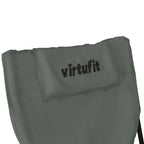 VirtuFit Campingstoel opvouwbaar met voetsteun - Strandstoel - Grijs - Set van 2