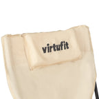 VirtuFit Campingstoel opvouwbaar met voetsteun - Strandstoel - Beige - Set van 2