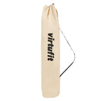 VirtuFit Campingstoel opvouwbaar met voetsteun - Strandstoel - Beige - Set van 2
