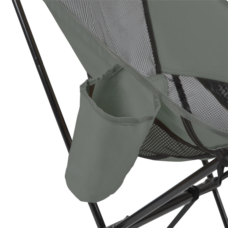 VirtuFit Camping Stoel Compact - Opvouwbaar - Grijs - Set van 2