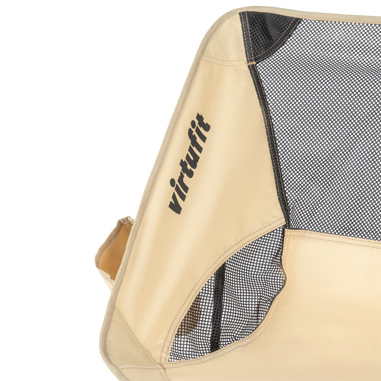 VirtuFit Camping Stoel Compact - Opvouwbaar - Beige - Set van 2 - Afbeelding 6