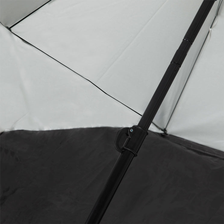 VirtuFit Parasol de plage - Windbreak - 180 cm - Gris - Tweedekans