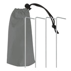 VirtuFit Parasol de plage - Windbreak - 180 cm - Gris - Tweedekans
