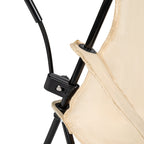 VirtuFit Opvouwbare Camping Stoel - Inclusief Universele Stoelparasol - Beige