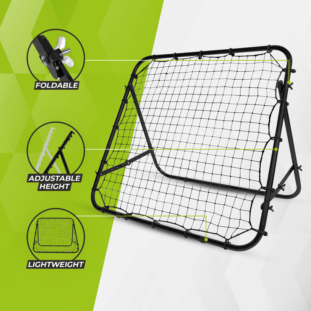VirtuFit Verstelbare Rebounder - Kickback - 100 x 100 cm - Groen