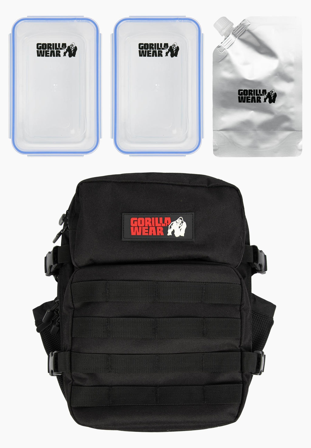 Gorilla Wear Clyde Meal Prep Backpack - Sac de Sport - Noir