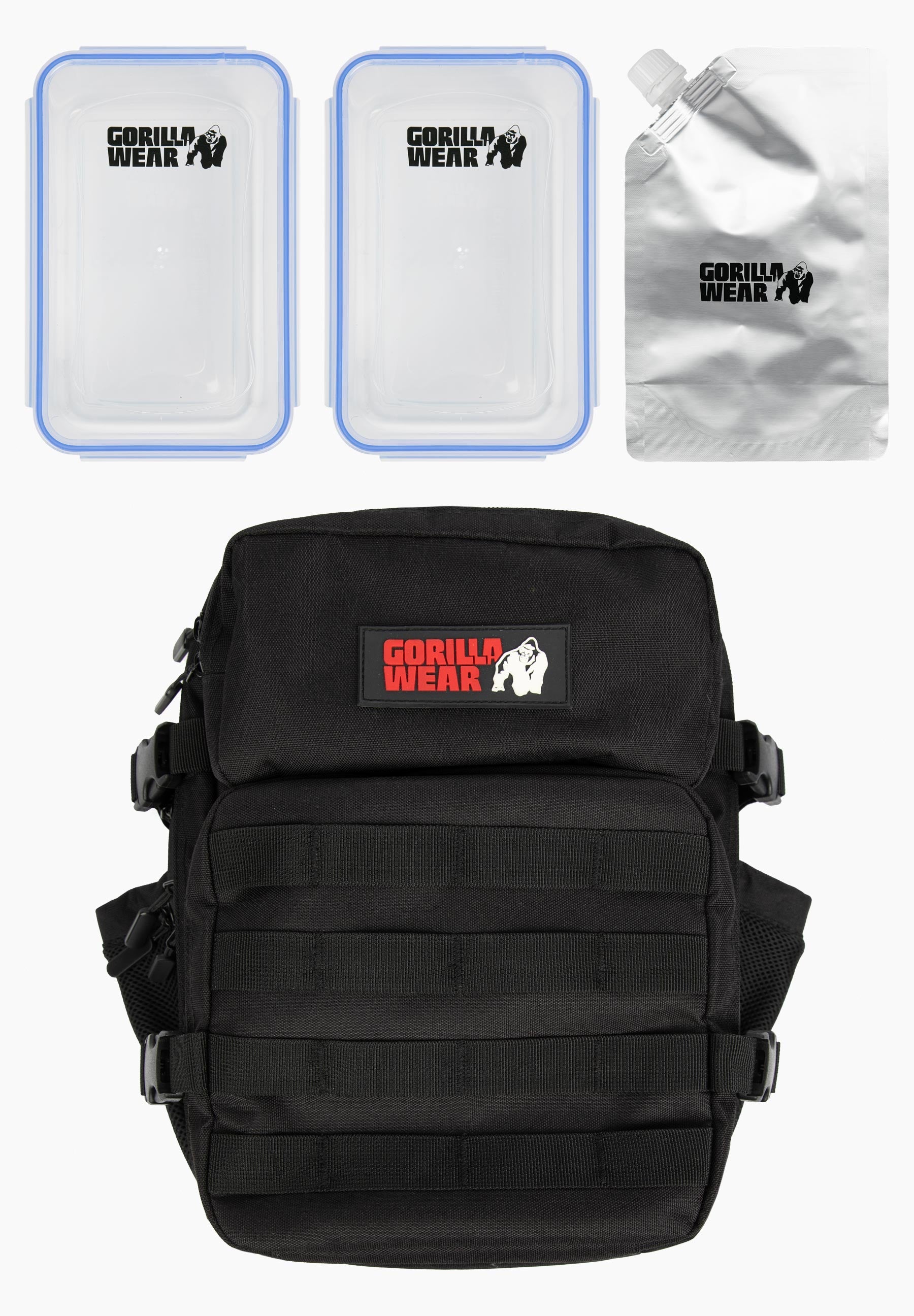 Gorilla Wear Clyde Meal Prep Backpack - Sac de Sport - Noir