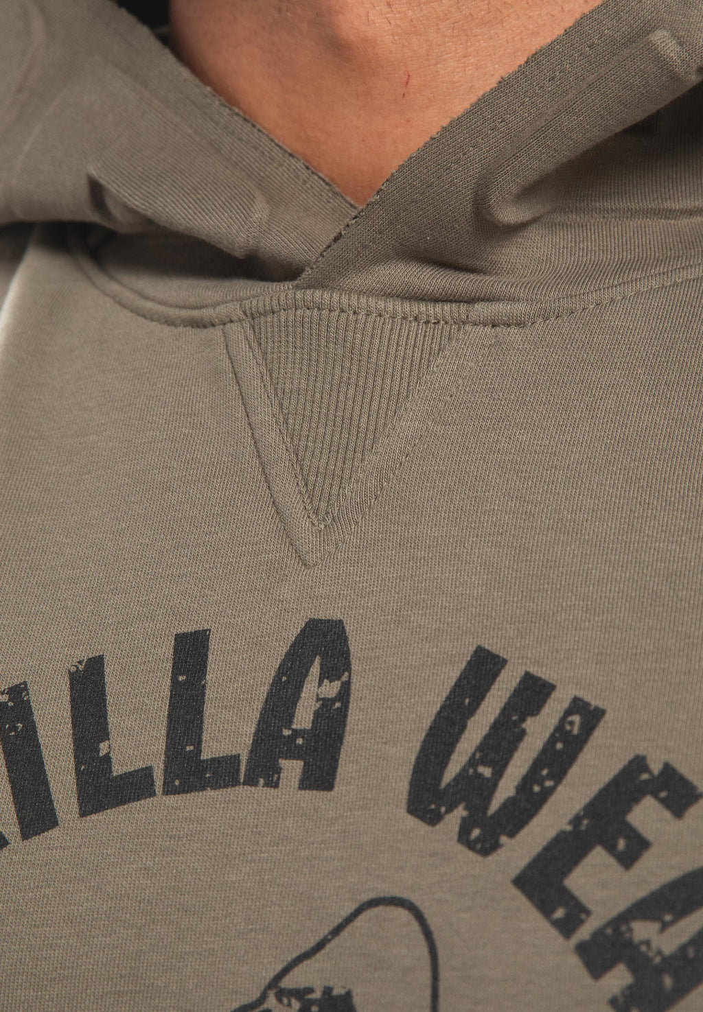 Gorilla Wear Marshall Sweat à Capuche Sans Manche - Verte Armée