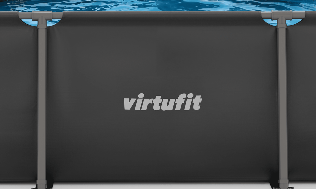 Piscine Rectangulaire VirtuFit - Anthracite - 300 x 210 x 66 cm