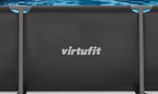 Piscine Rectangulaire VirtuFit - Anthracite - 300 x 210 x 66 cm