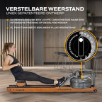 Fluid Rower Apollo Pro XL Rameur - Chêne Foncé