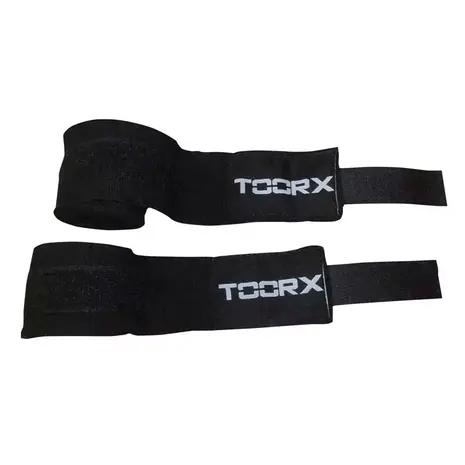 Toorx Fitness Bandage de Boxe Élastique - Bandes de Main - Noir