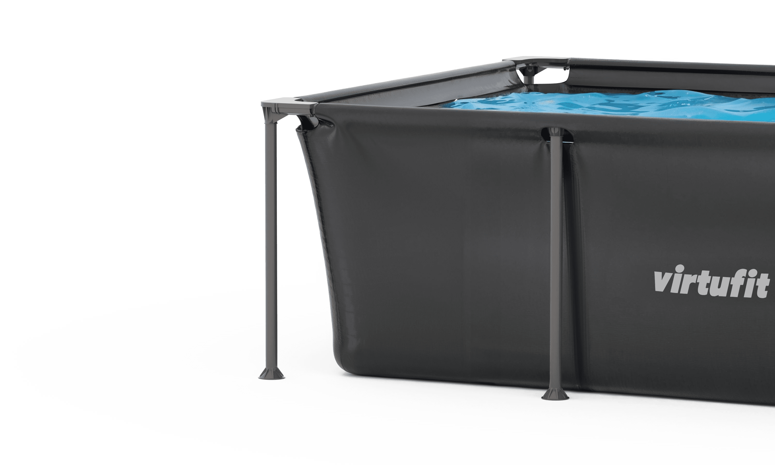 VirtuFit Rechthoekig Zwembad - 260 x 180 cm - Inclusief Filterpomp - Tweedekans