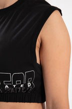 Gorilla Wear Albion Oversized Crop Top - Noir
