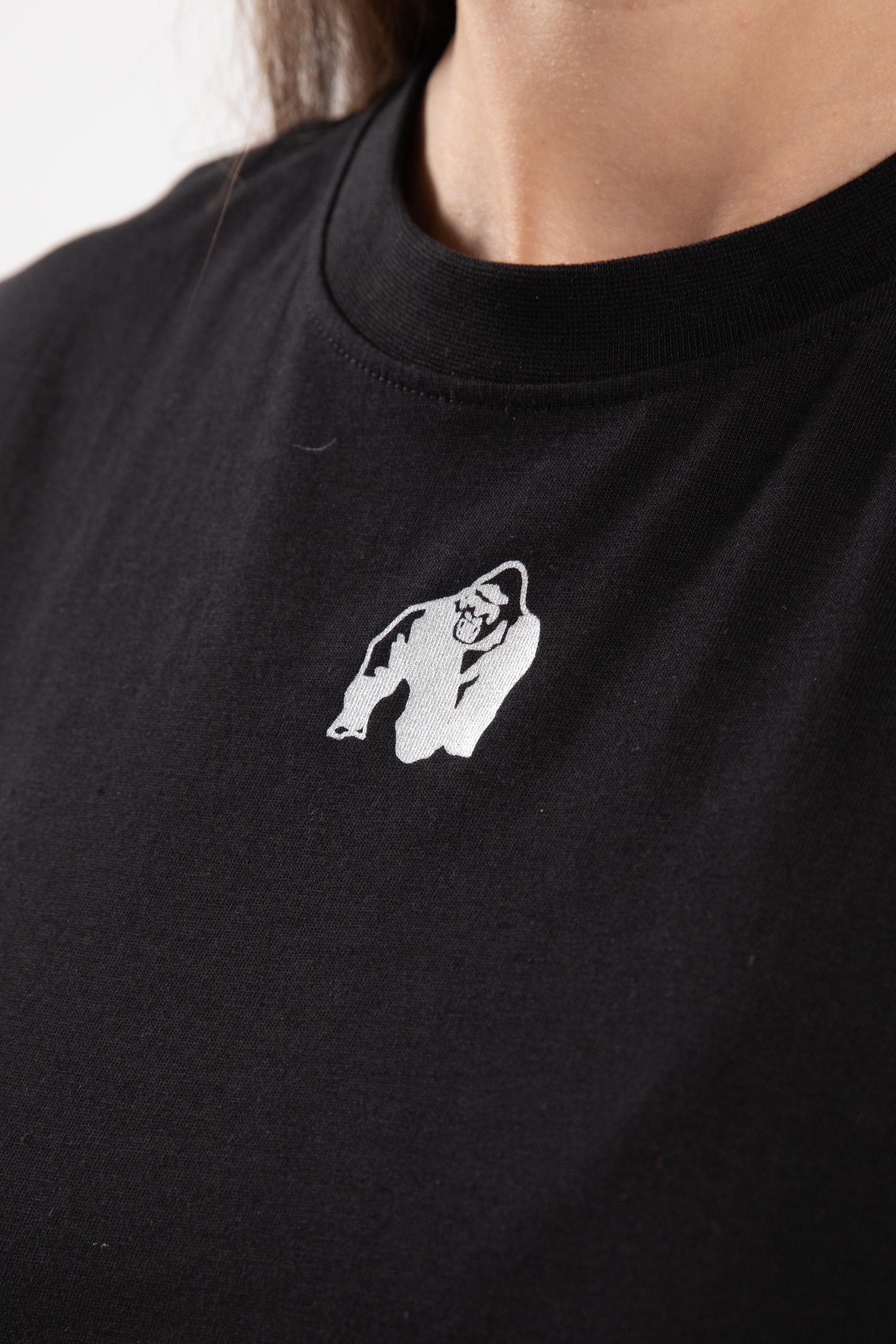 Gorilla Wear Albion Oversized Crop Top - Noir