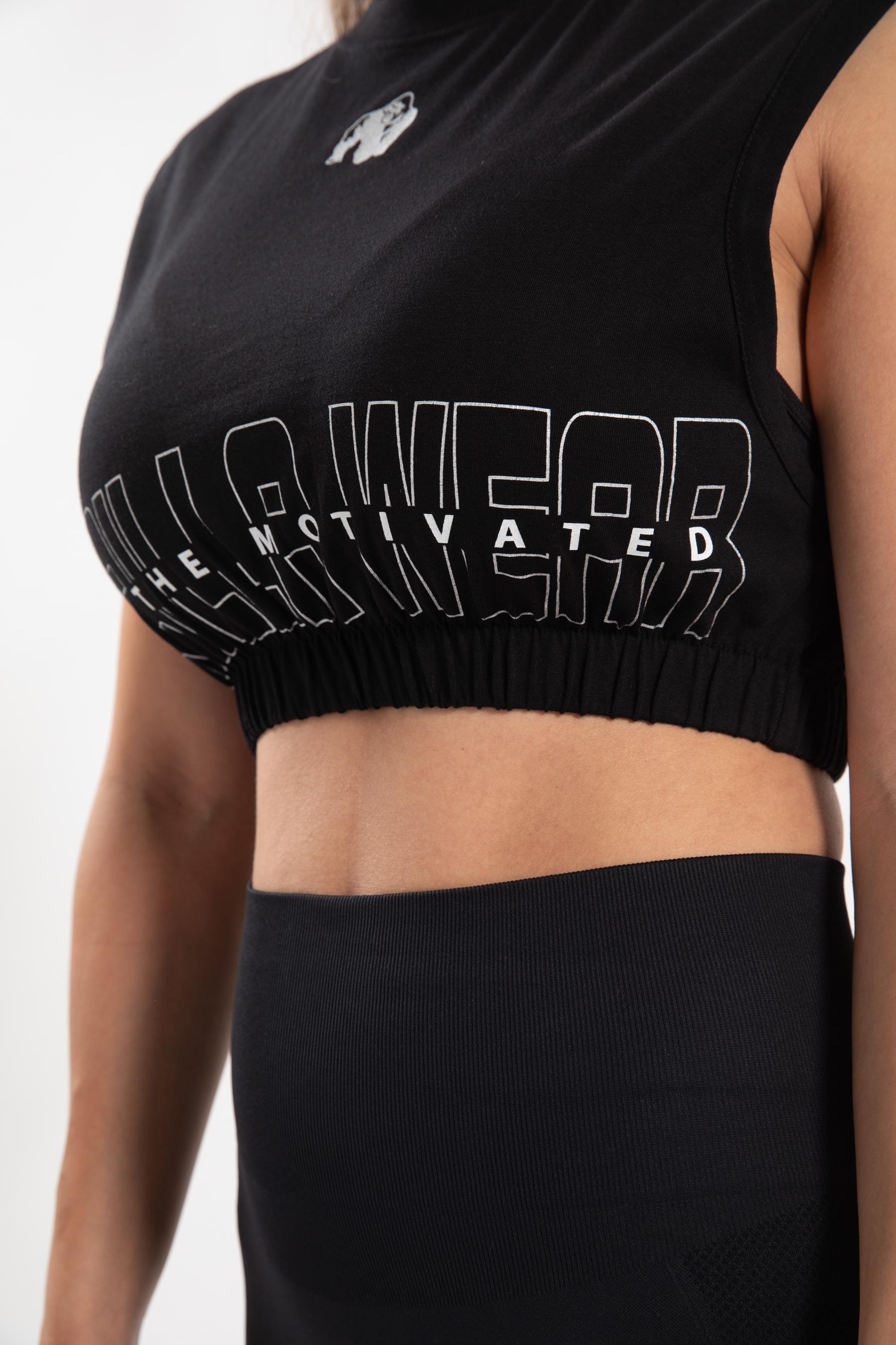 Gorilla Wear Albion Oversized Crop Top - Noir