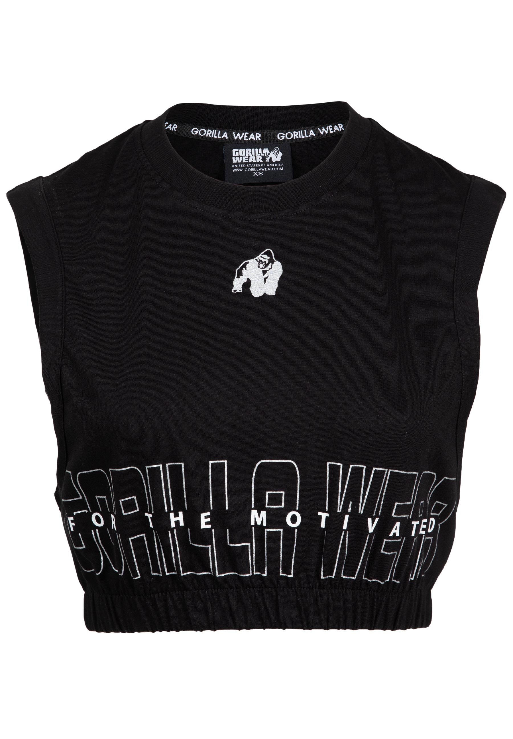 Gorilla Wear Albion Oversized Crop Top - Noir