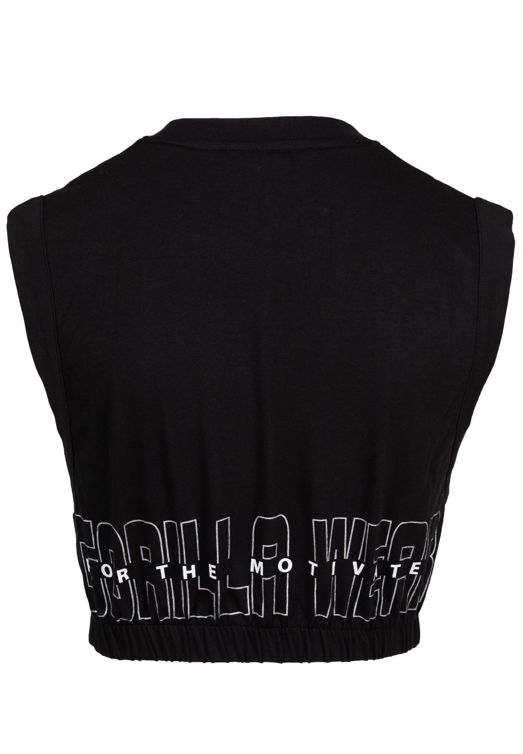 Gorilla Wear Albion Oversized Crop Top - Noir