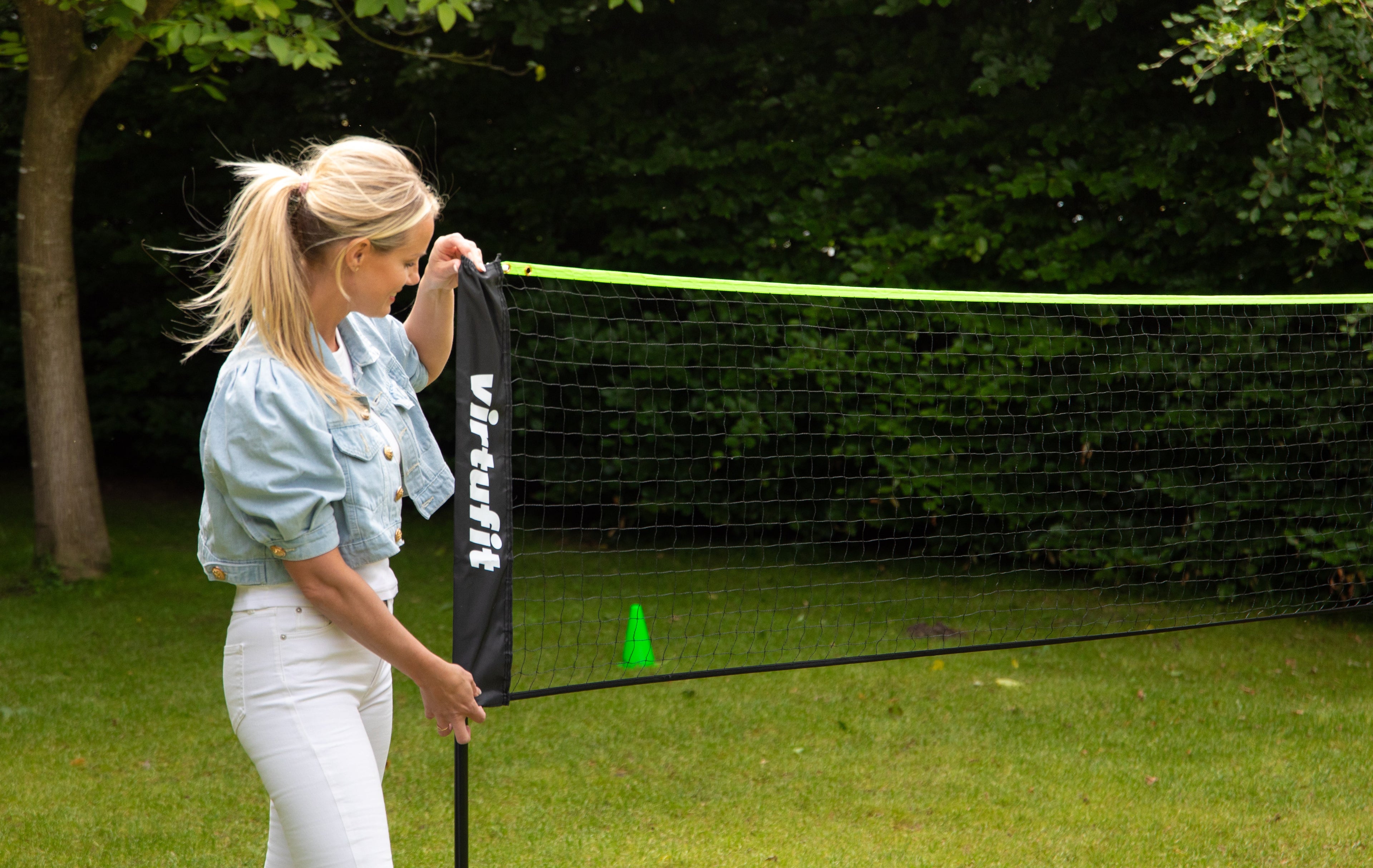 VirtuFit Badminton- en Tennisnet - 510 cm - Inclusief draagtas - Tweedekans