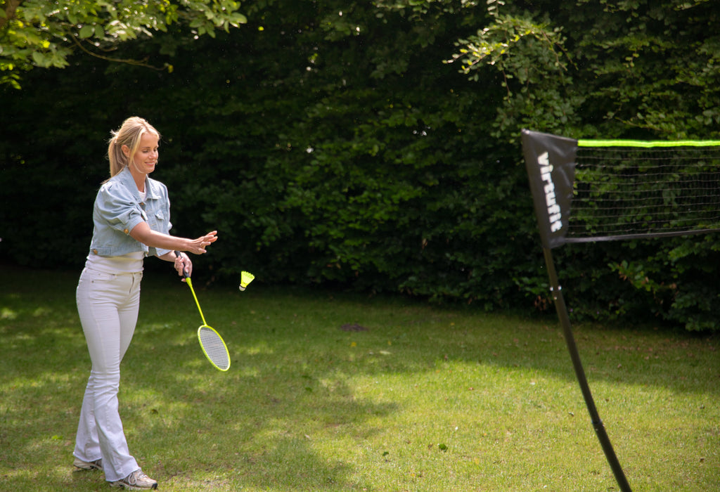 VirtuFit 2-en-1 Portable Badminton et Tennis Set - Comprend un étui et des raquettes - Tweedekans