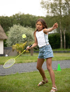 VirtuFit 2-en-1 Portable Badminton et Tennis Set - Comprend un étui et des raquettes - Tweedekans