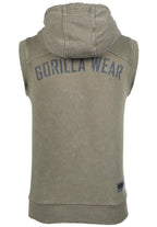 Gorilla Wear Silverdale Sweat à Capuche Sans Manche - Vert Armée