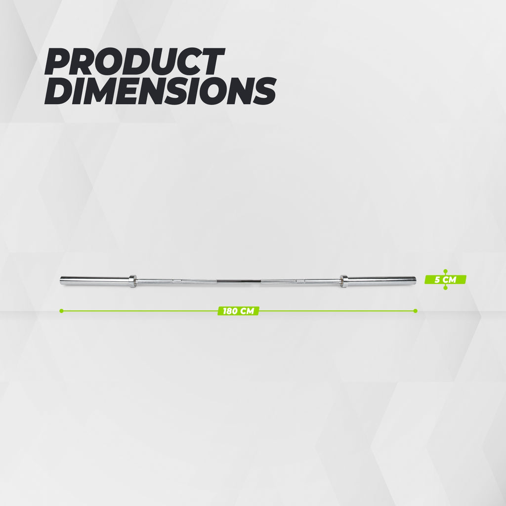 VirtuFit Olympic Dumbbell Bar - 50 mm - 180 cm