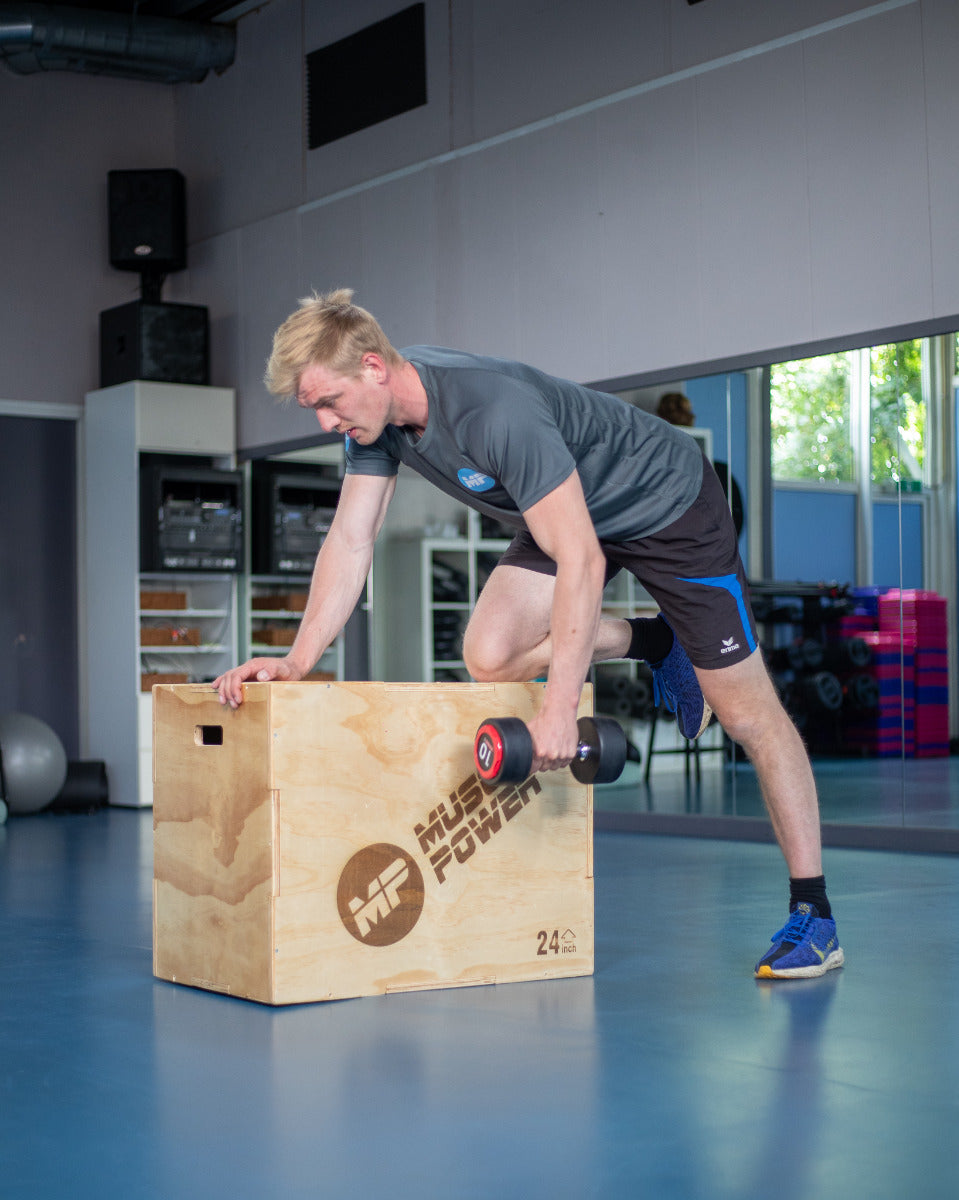 Muscle Power Wooden Plyo Box