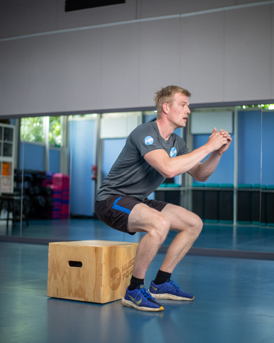 Muscle Power Wooden Plyo Box Petite