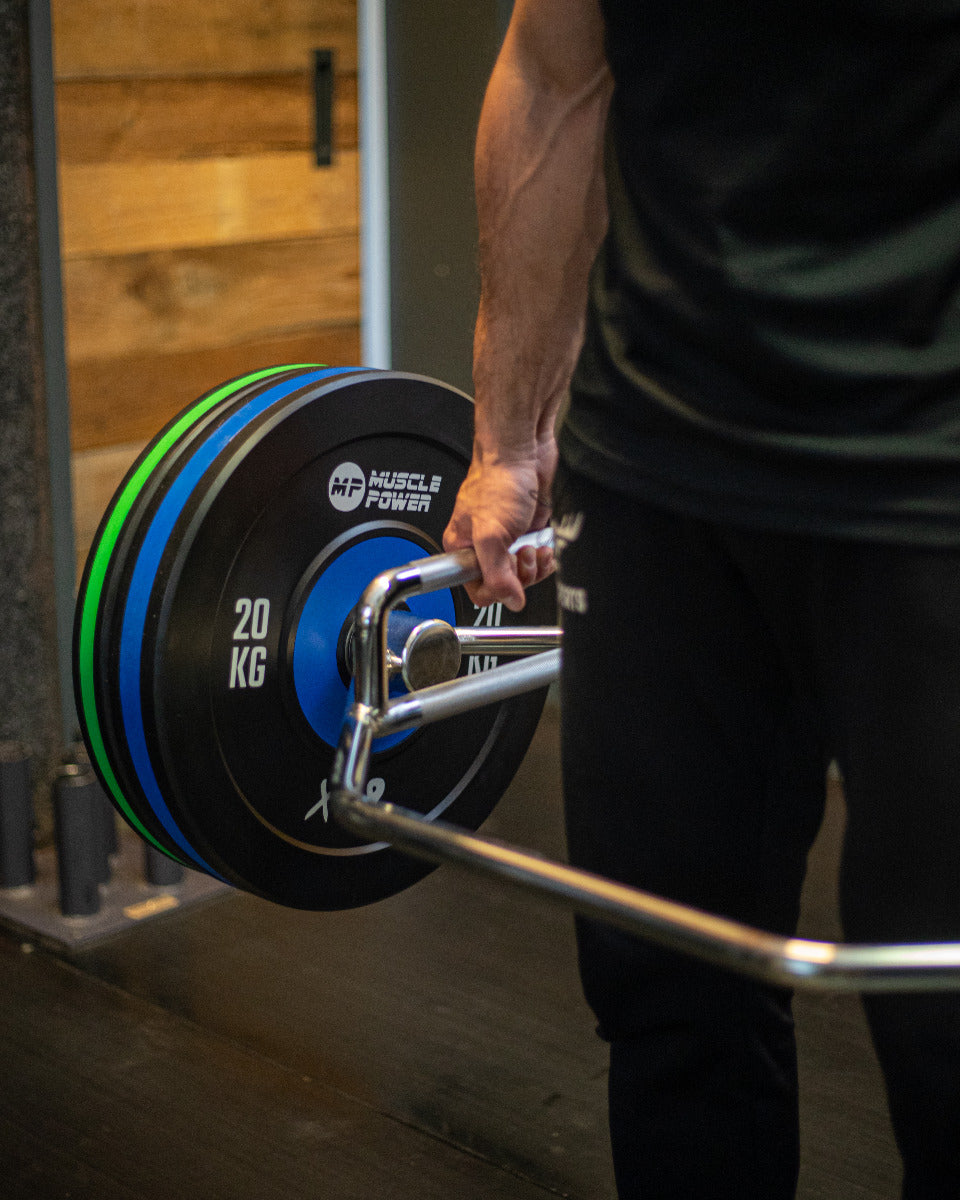Muscle Power Olympische Hex Bar - Shrug Bar - Trap Bar - 160 cm