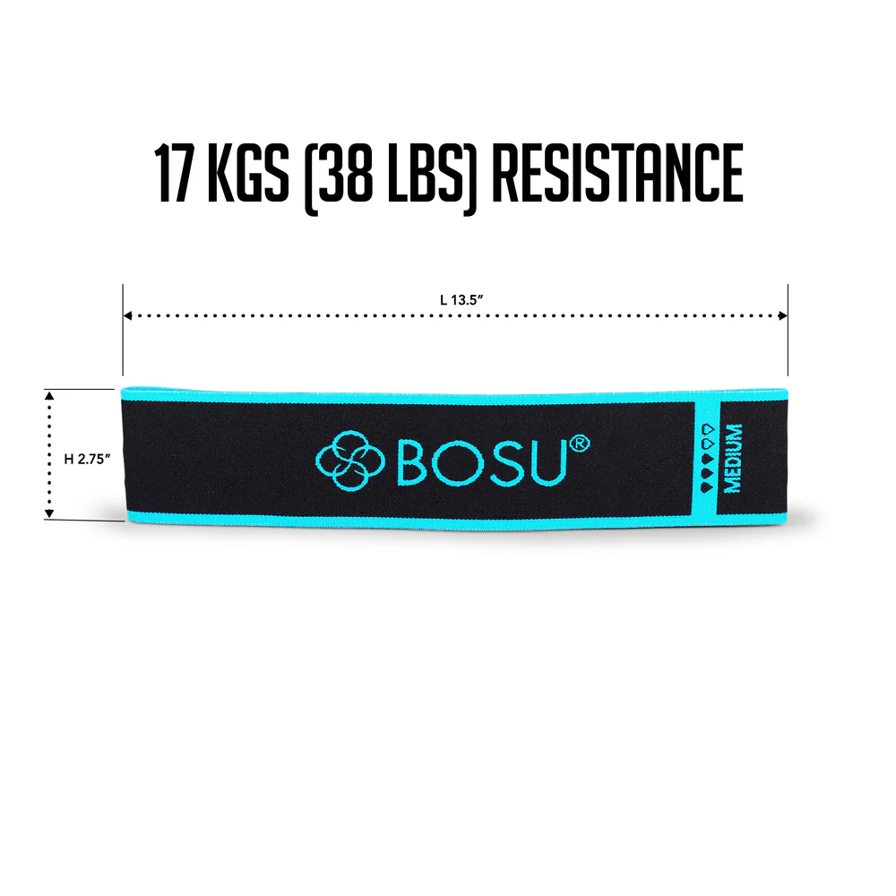 Bosu Bandes de Résistance - Fabric Resistance Bands - Moyenne/Bleu