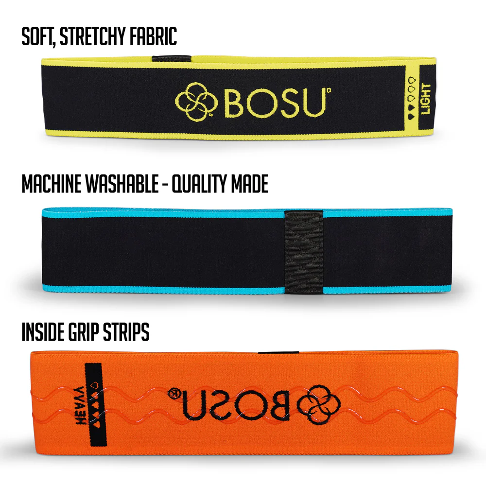 Bosu Bandes de Résistance - Fabric Resistance Bands - Moyenne/Bleu