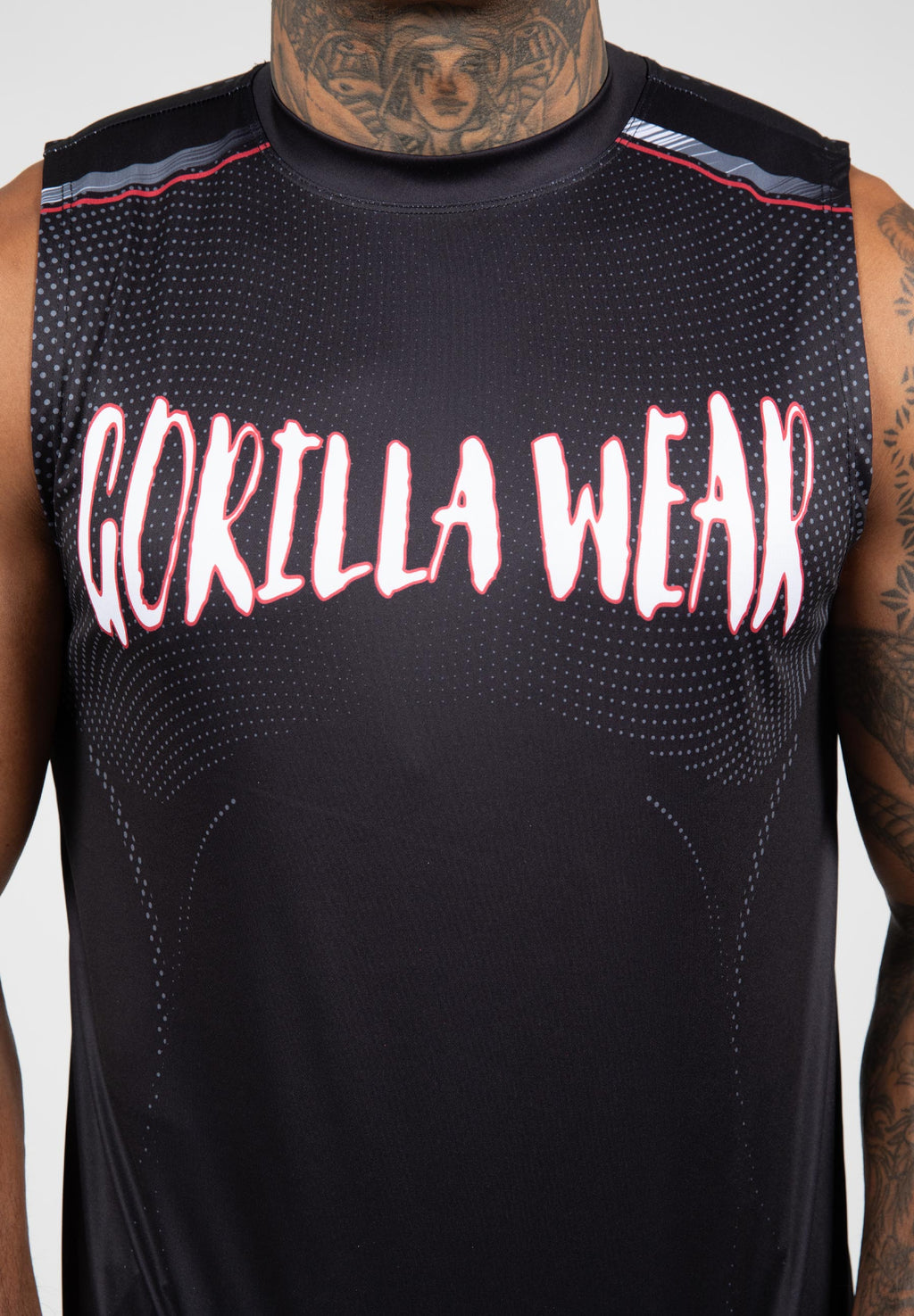 Gorilla Wear Clayton Tank Top - Noir/Rouge