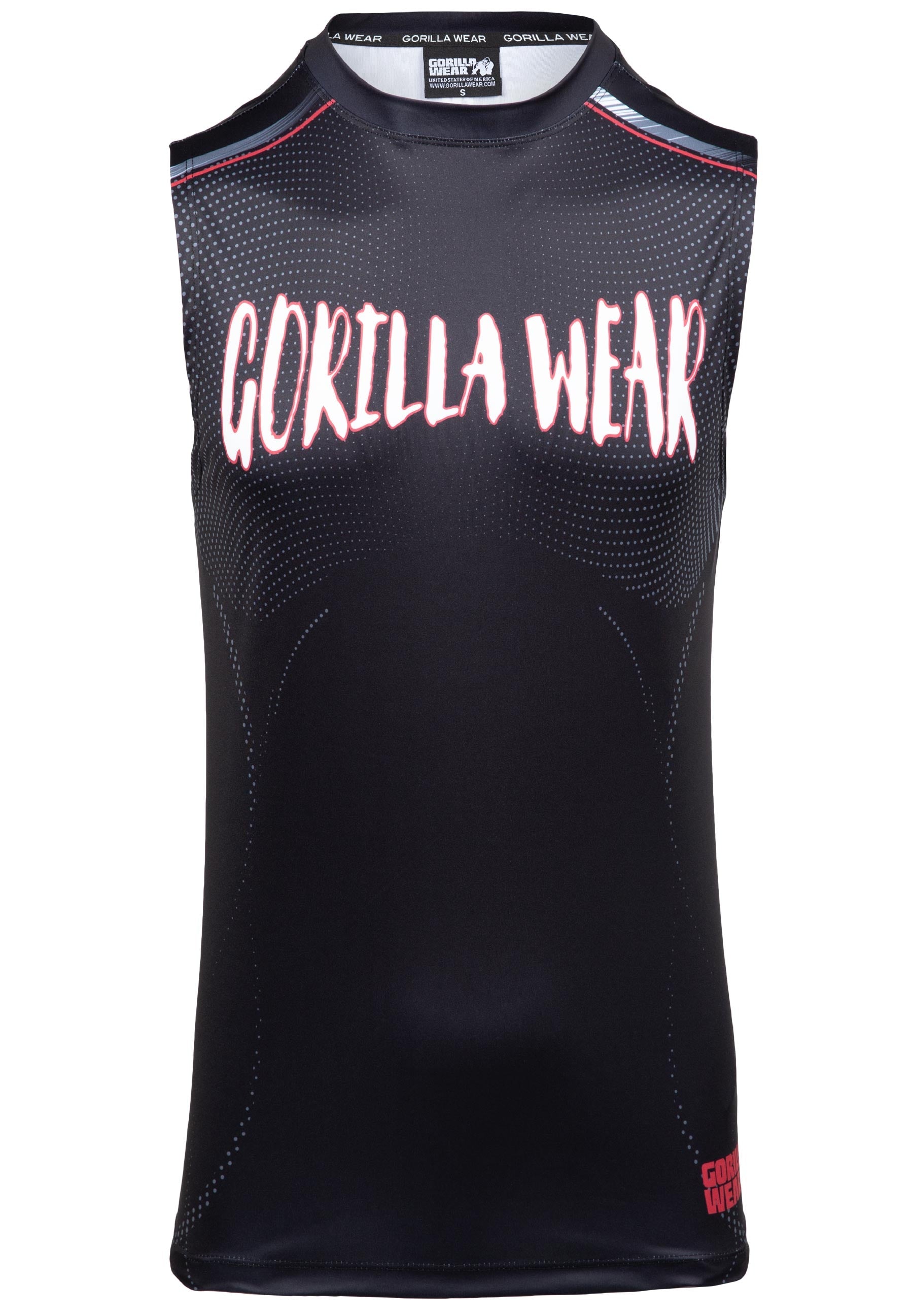 Gorilla Wear Clayton Tank Top - Noir/Rouge