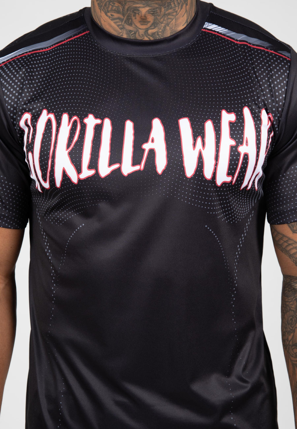 Gorilla Wear Clayton T-Shirt - Noir/Rouge